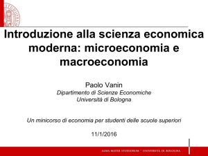 Introduzione alla scienza economica moderna