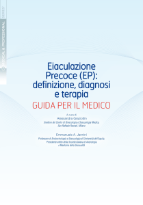 Eiaculazione Precoce (EP): definizione, diagnosi e terapia. Guida