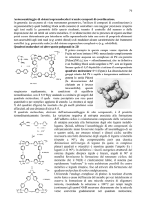 70 Autoassemblaggio di sistemi supramolecolari tramite composti di