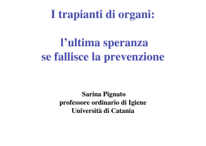 Relazione della Prof.ssa Sarina Pignato