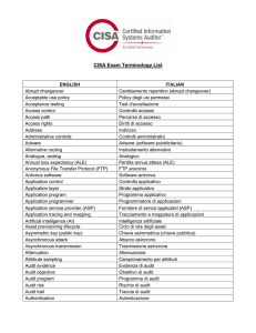 CISA Exam Terminology List