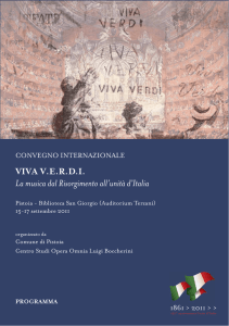 VIVA V.E.R.D.I. La musica dal Risorgimento all`unità d`Italia