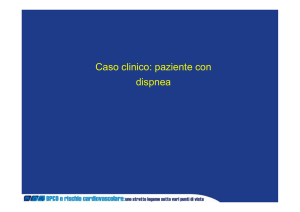 Caso clinico: paziente con dispnea