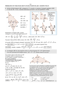 Problemi con triangoli rettangoli particolari