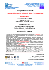 Convegno Internazionale I Linguaggi Formali e Informali della