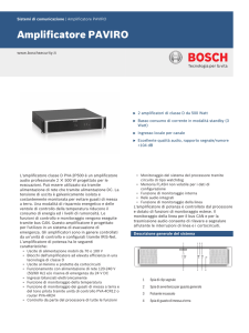 Amplificatore PAVIRO - Bosch Security Systems