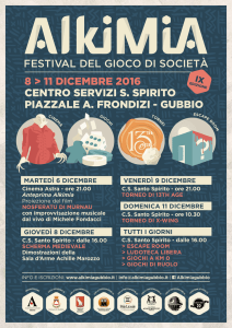 FESTIVAL DEL GIOCO DI SOCIETà 8 > 11 DICEMBRE 2016