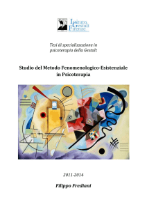 Studio del Metodo Fenomenologico-Esistenziale