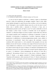 R. Nardin, Una rilettura della satisfactio di Anselmo d`Aosta