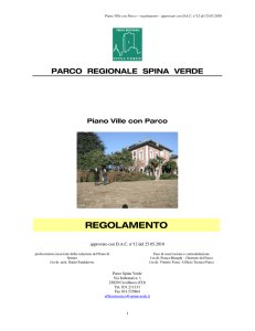 REGOLAMENTO - Parco Spina Verde