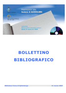 bollettino bibliografico