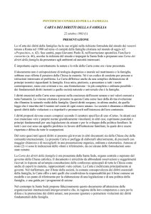 carta dei diritti della famiglia