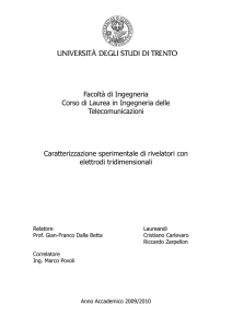 Facoltà di Ingegneria Corso di Laurea in Ingegneria delle