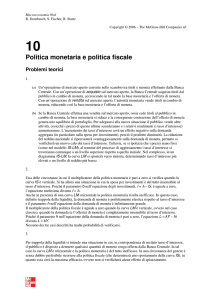 Politica monetaria e politica fiscale