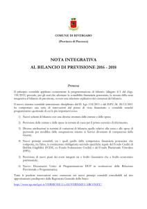 Nota integrativa bilancio 2016