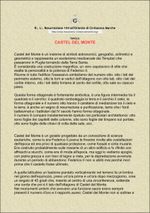 Castel del Monte - R:. L:. Resurrezione 144