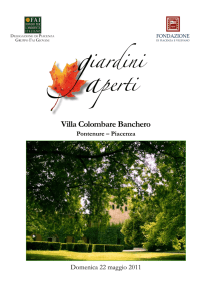 2011 – Villa Colombare Banchero a Pontenure