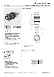 Accessori: Disegno quotato Collegamento elettrico DMU318