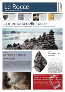 Le Rocce - Orientamento Corsi di Laurea in Geologia