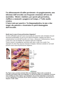 Un abbassamento di udito persistente e in