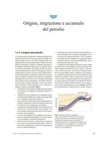 Origine, migrazione e accumulo del petrolio