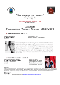 programmazione teatrale stagione 2008/2009