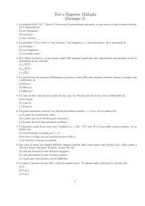 Test a Risposta Multipla (Esempio 3)