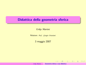 Didattica della geometria sferica