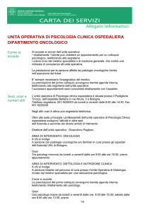 UNITÀ OPERATIVA DI PSICOLOGIA CLINICA OSPEDALIERA