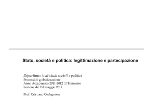 Stato, società e politica