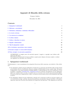 Appunti di Filosofia della scienza (PDF Available)
