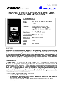 misuratore di cariche elettrostatiche (static meter)