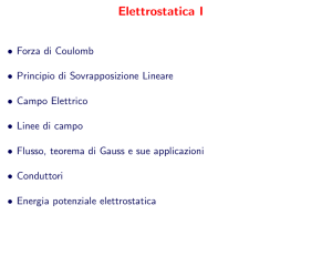 Elettrostatica I - Sezione di Fisica