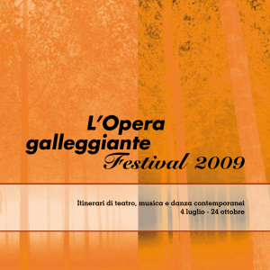 programma Opera Galleggiante Festival 2009