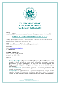 Newsletter 20 febbraio 2014