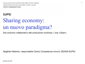 Sharing economy: un nuovo paradigma? - Cc-Ti