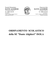 ordinamento scolastico - scuola elementare dante alighier