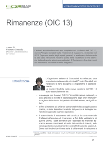 Rimanenze (OIC 13)