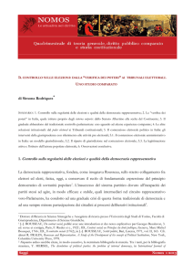 Il controllo sulle elezioni - Bibliografia del Parlamento italiano e