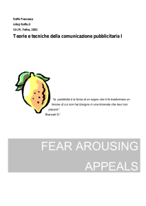 Fear Arousing Appeal - Sir Francesco Reffo