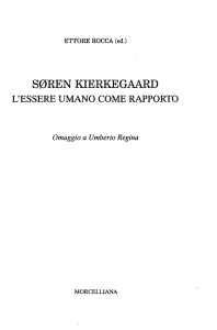 s0ren kierkegaard - IRIS Verona - Università degli Studi di Verona