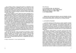 LA FILOSOFIA DEL XIX SECOLO Appunti inediti di E. Cotton delle