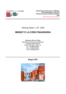 minsky e la crisi finanziaria