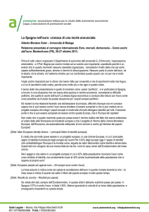 La Spagna nell`euro: cronaca di una morte annunciata