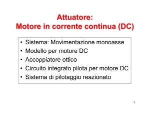 Attuatore: Motore in corrente continua \(DC\)