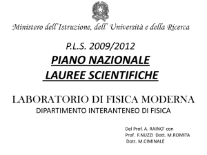 V - Dipartimento Interateneo di Fisica