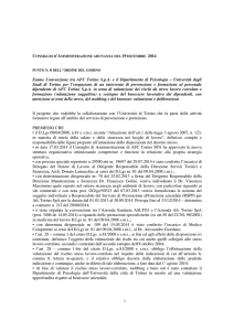 Esame Convenzione tra AFC Torino S.p.A. e il Dipartimento di