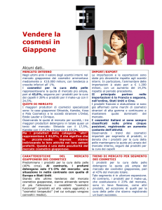 Vendere cosmetici in giappone