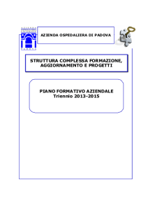 AOP PIANO Triennio 2013-2015 - Azienda Ospedaliera di Padova