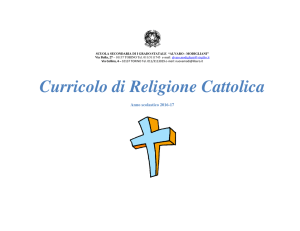 Curricolo Insegnamento Religione Cattolica - Alvaro